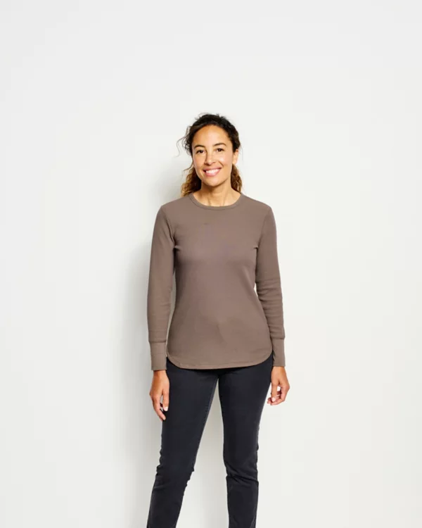 Fireside Waffle Long-Sleeved Crew