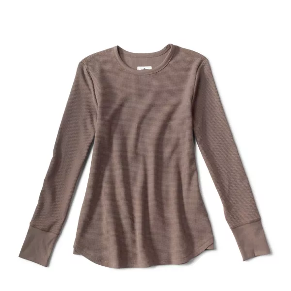 Fireside Waffle Long-Sleeved Crew