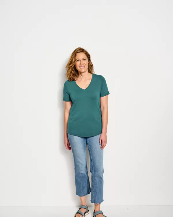 Perfect Relaxed V-Neck Short-Sleeved Tee