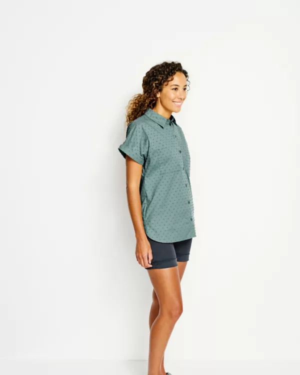 Easy Solid Short-Sleeved Camp Shirt