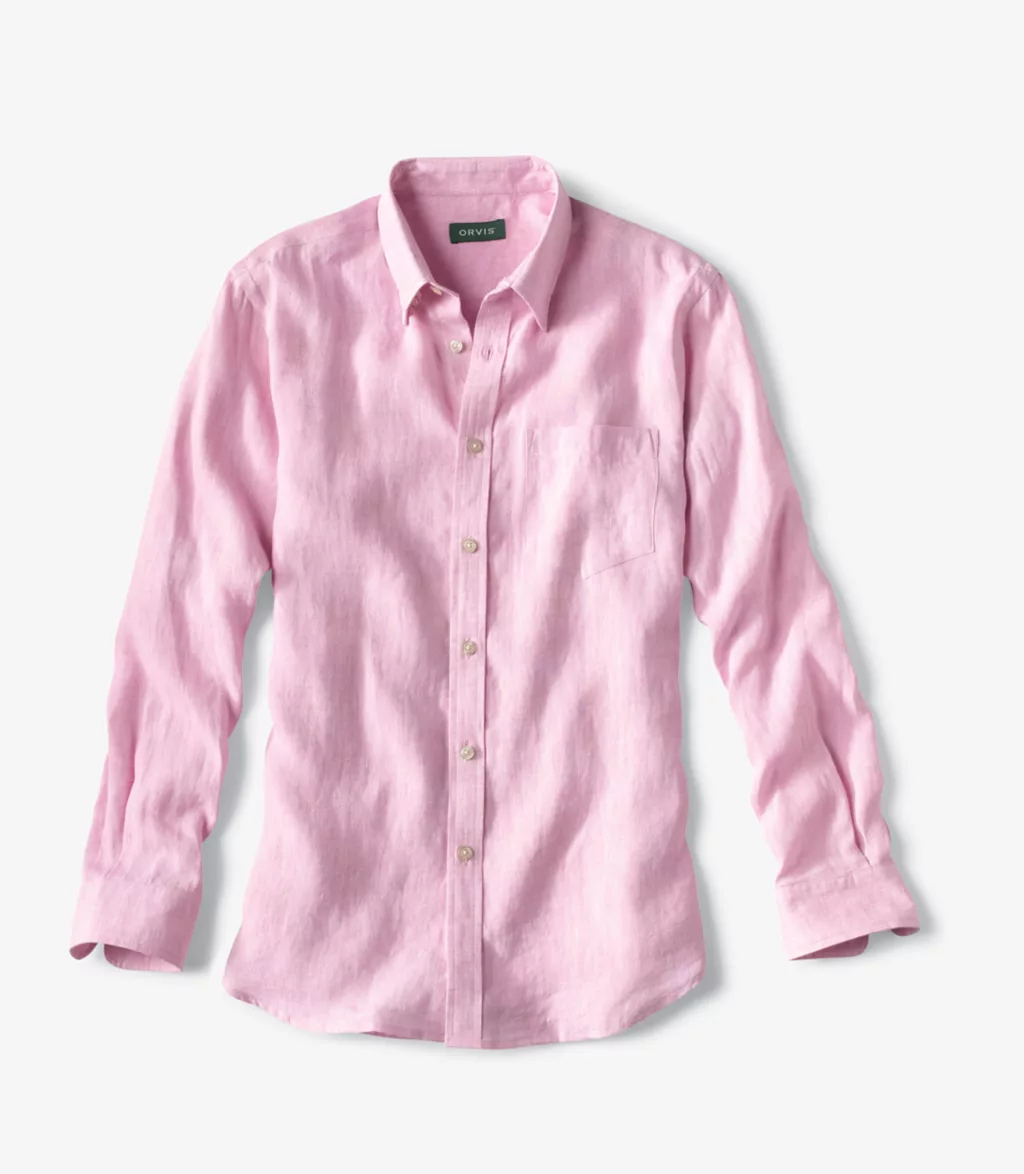 Pure Linen Long-Sleeved Shirt