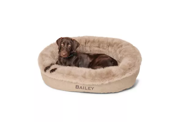 ComfortFill-Eco™ Fur Wraparound Dog Bed