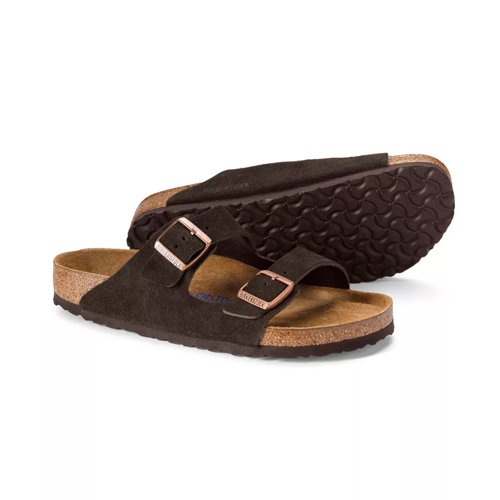 Birkenstock® Arizona Soft Footbed Suede Sandals