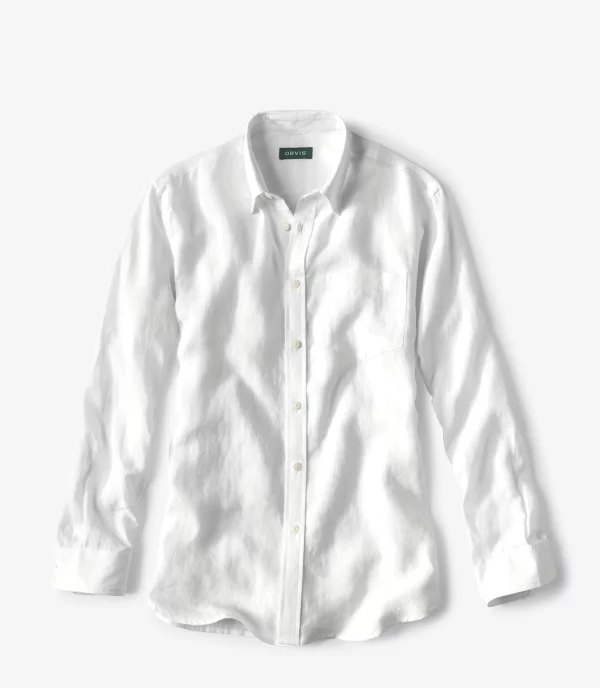 Pure Linen Long-Sleeved Shirt