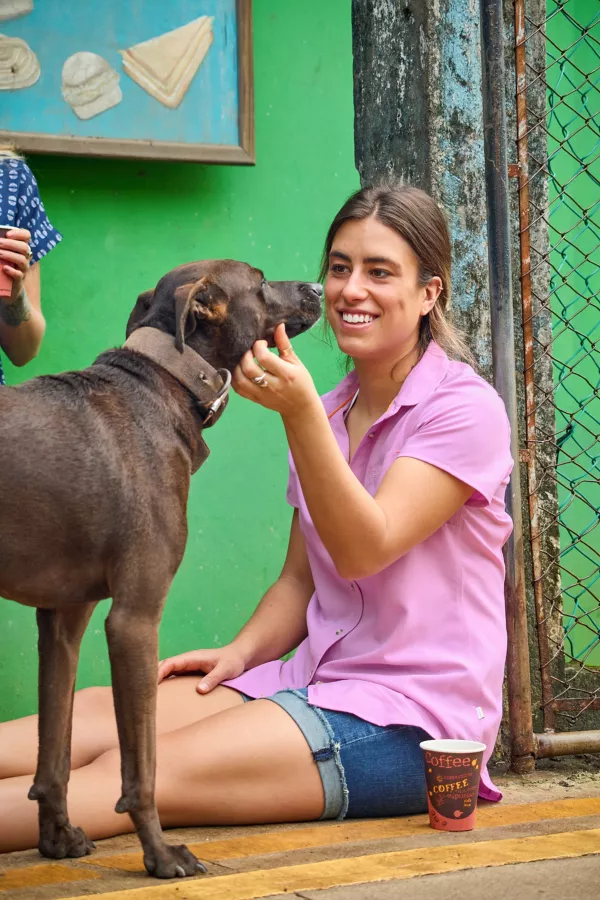 Women's Tech Chambray Short-Sleeved Work Shirt