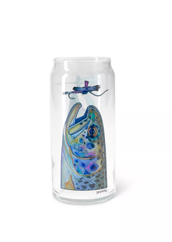 DeYoung Fish Beer Can Pilsner Glass