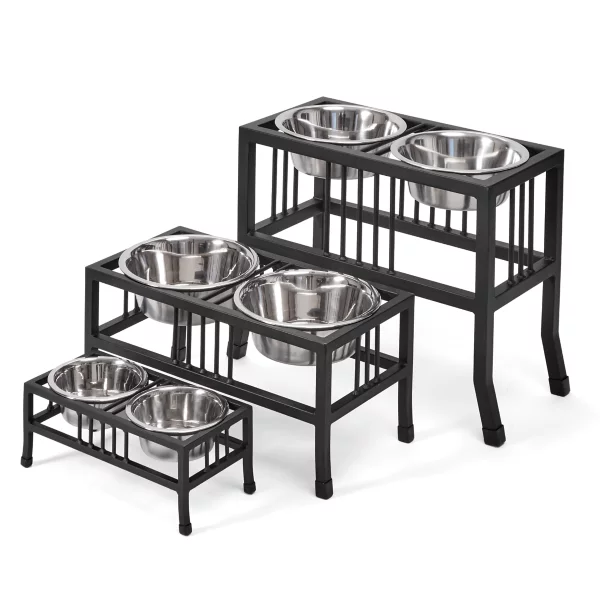 Black Steel Raised Feeder