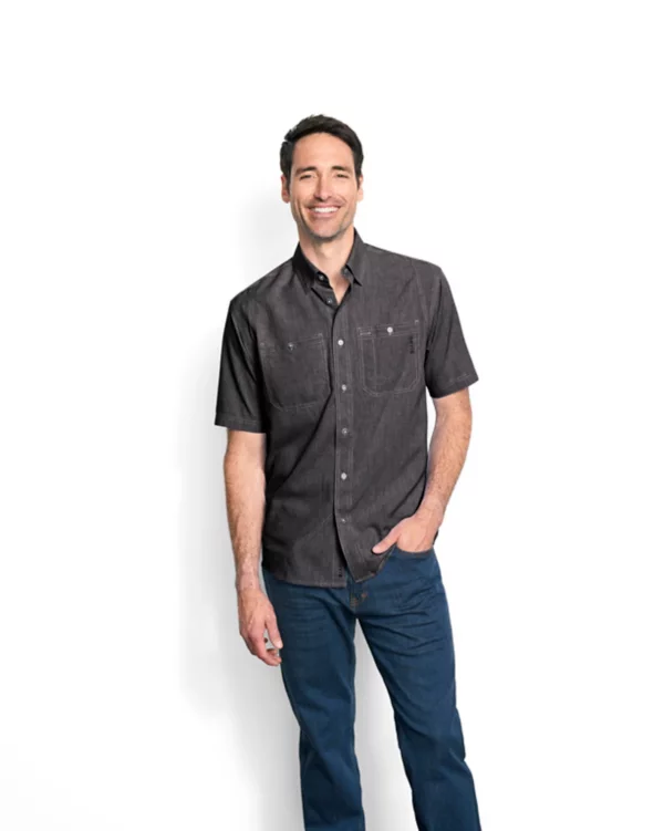 Tech Chambray Short-Sleeved Work Shirt