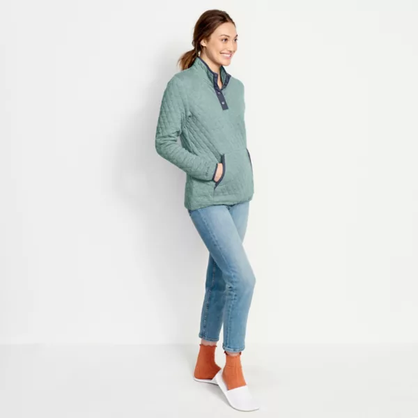 Women's Outdoor Quilted Snap Sweatshirt