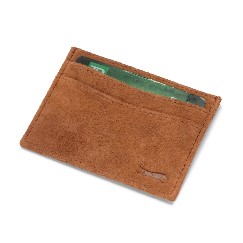 Goat Suede Card Wallet