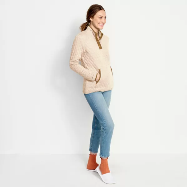 Women's Outdoor Quilted Snap Sweatshirt