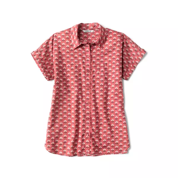 Easy Printed Short-Sleeved Camp Shirt