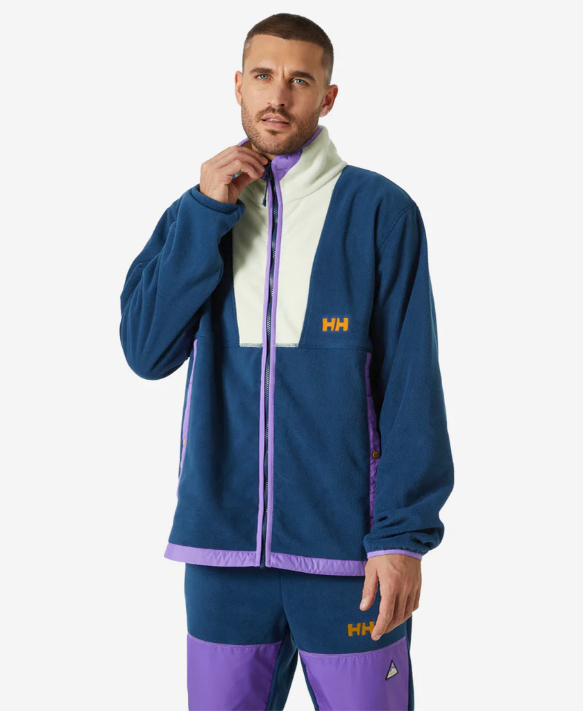 YU FLEECE JACKET, Ocean
