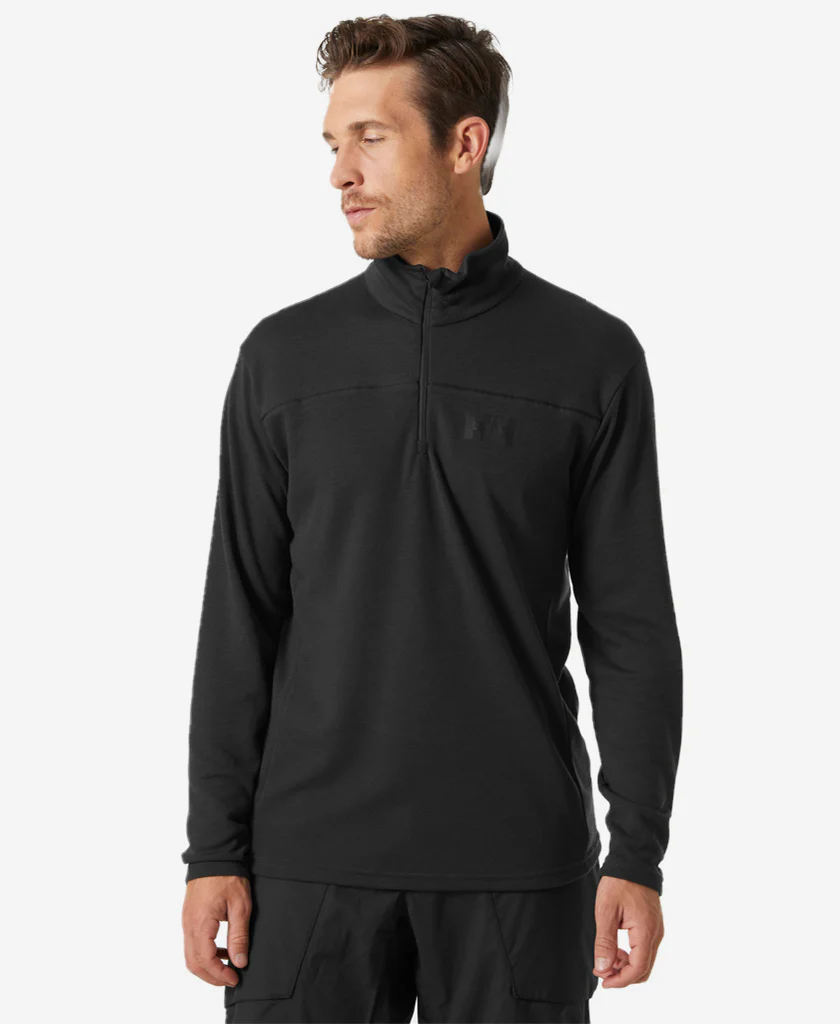 HP 1/2 ZIP PULLOVER, Ebony