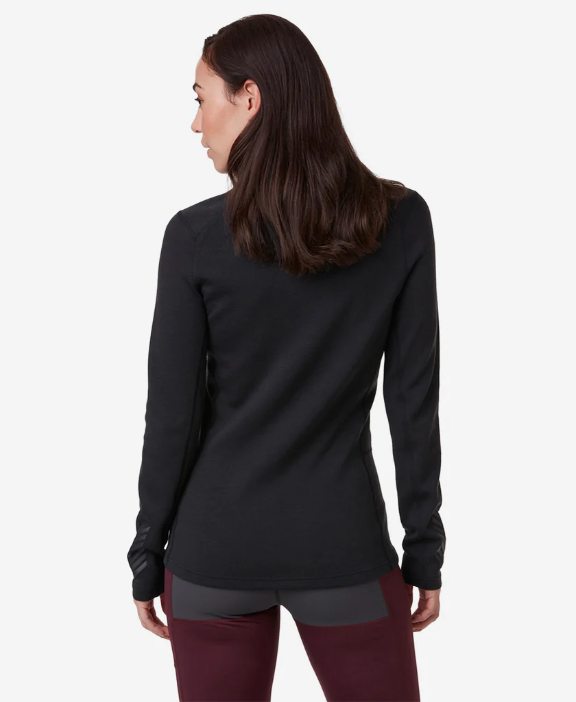 W LIFA MERINO MIDWEIGHT CREW, Black