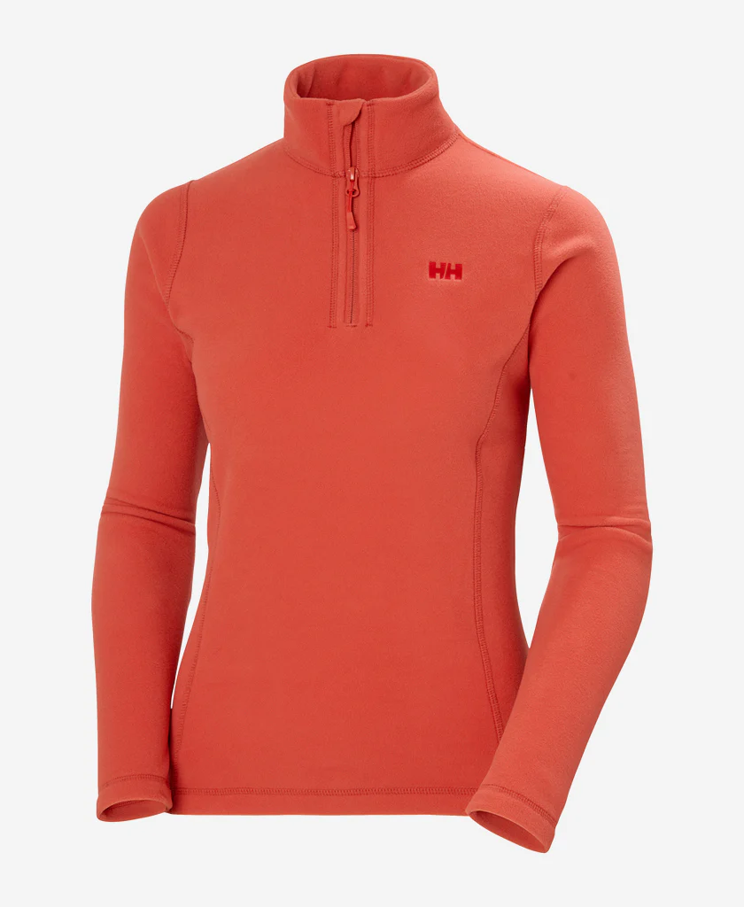 W DAYBREAKER 1/2 ZIP FLEECE, Poppy Red