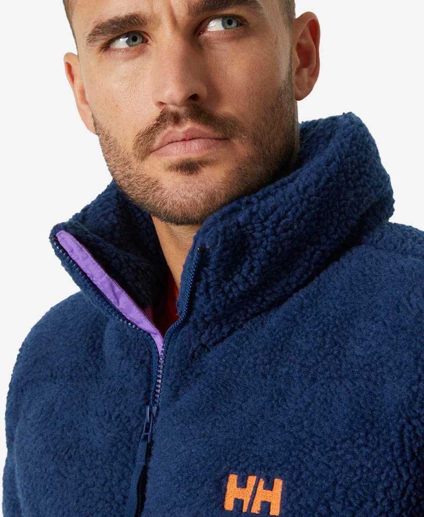 YU TEDDY PILE JACKET, Ocean