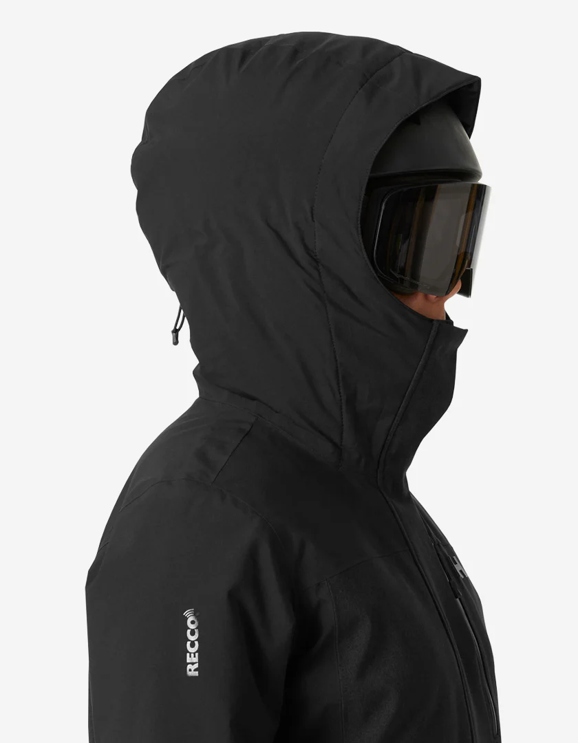 W SNOWPLAY LONG INS JACKET, Black