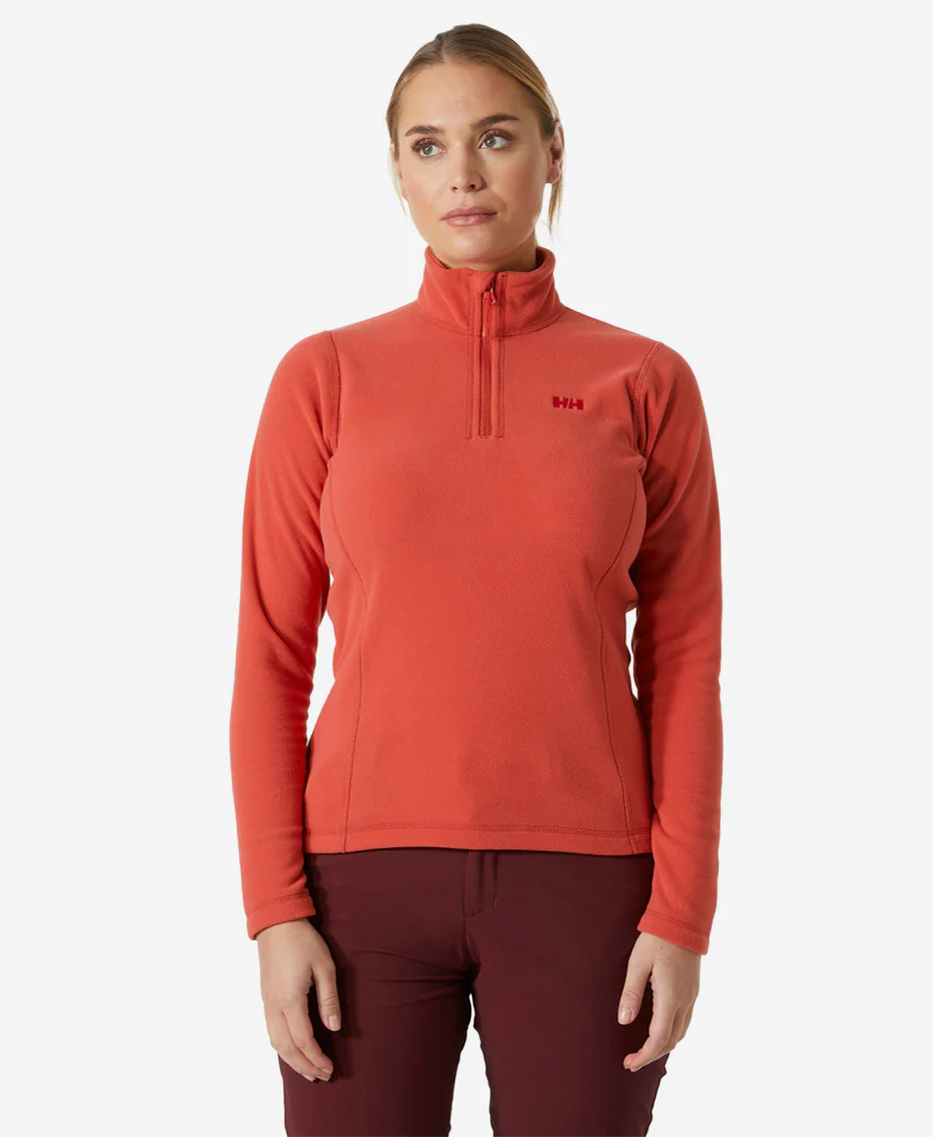 W DAYBREAKER 1/2 ZIP FLEECE, Poppy Red