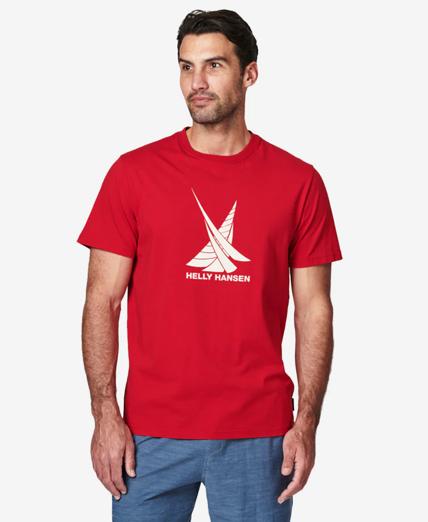 TWIN SAIL T-SHIRT, Red