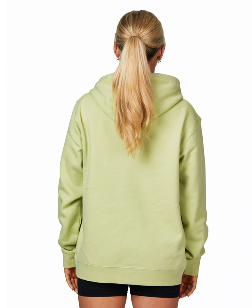 W HH LOGO HOODED FLEECE, Iced Matcha