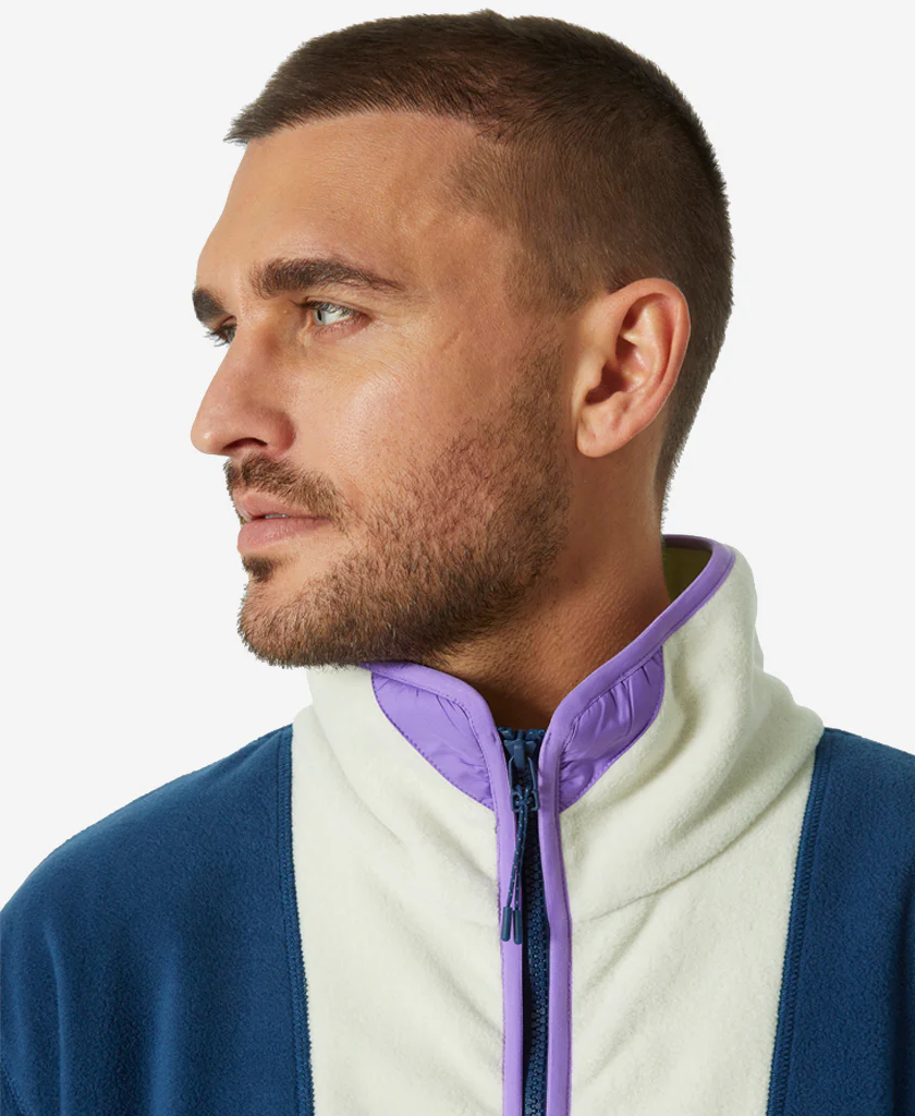 YU FLEECE JACKET, Ocean