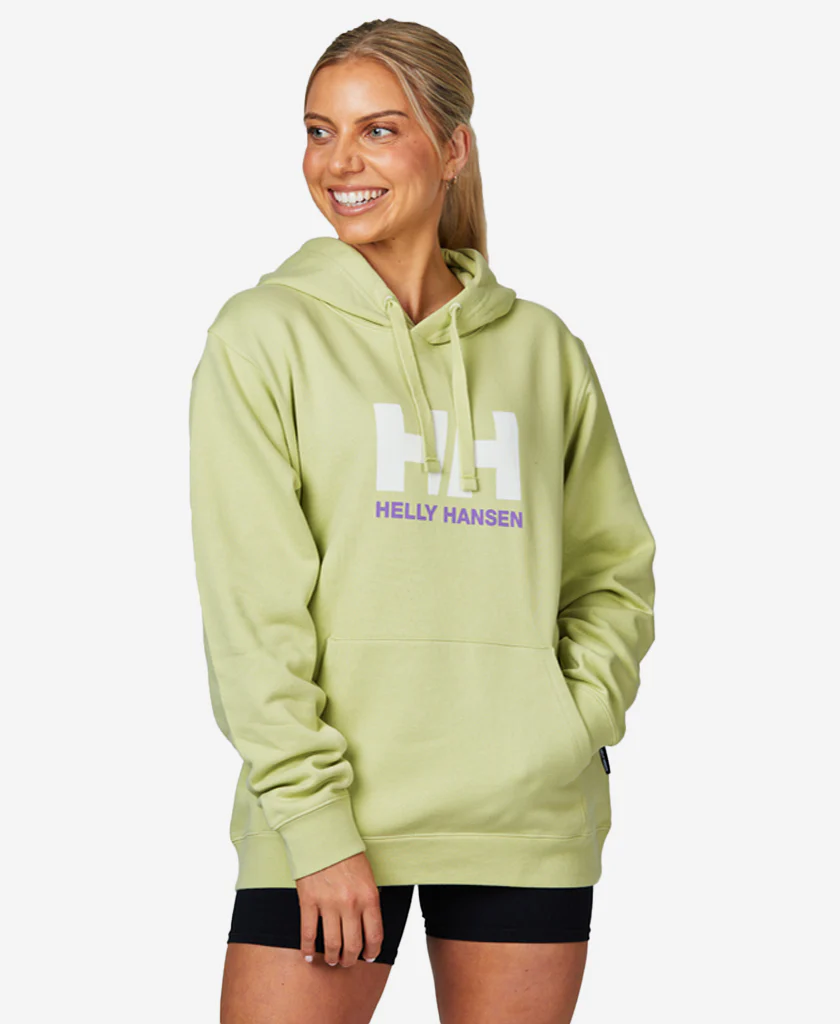 W HH LOGO HOODED FLEECE, Iced Matcha