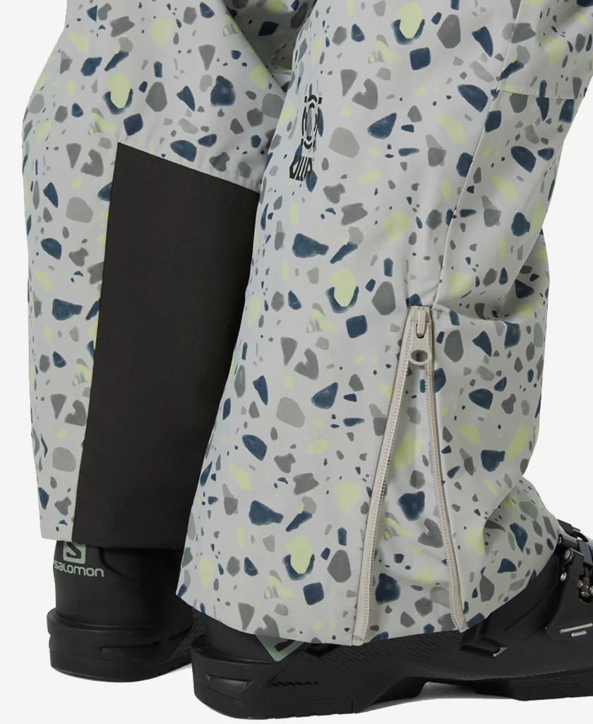 W POWDERQUEEN BIB PANT, Mellow Grey