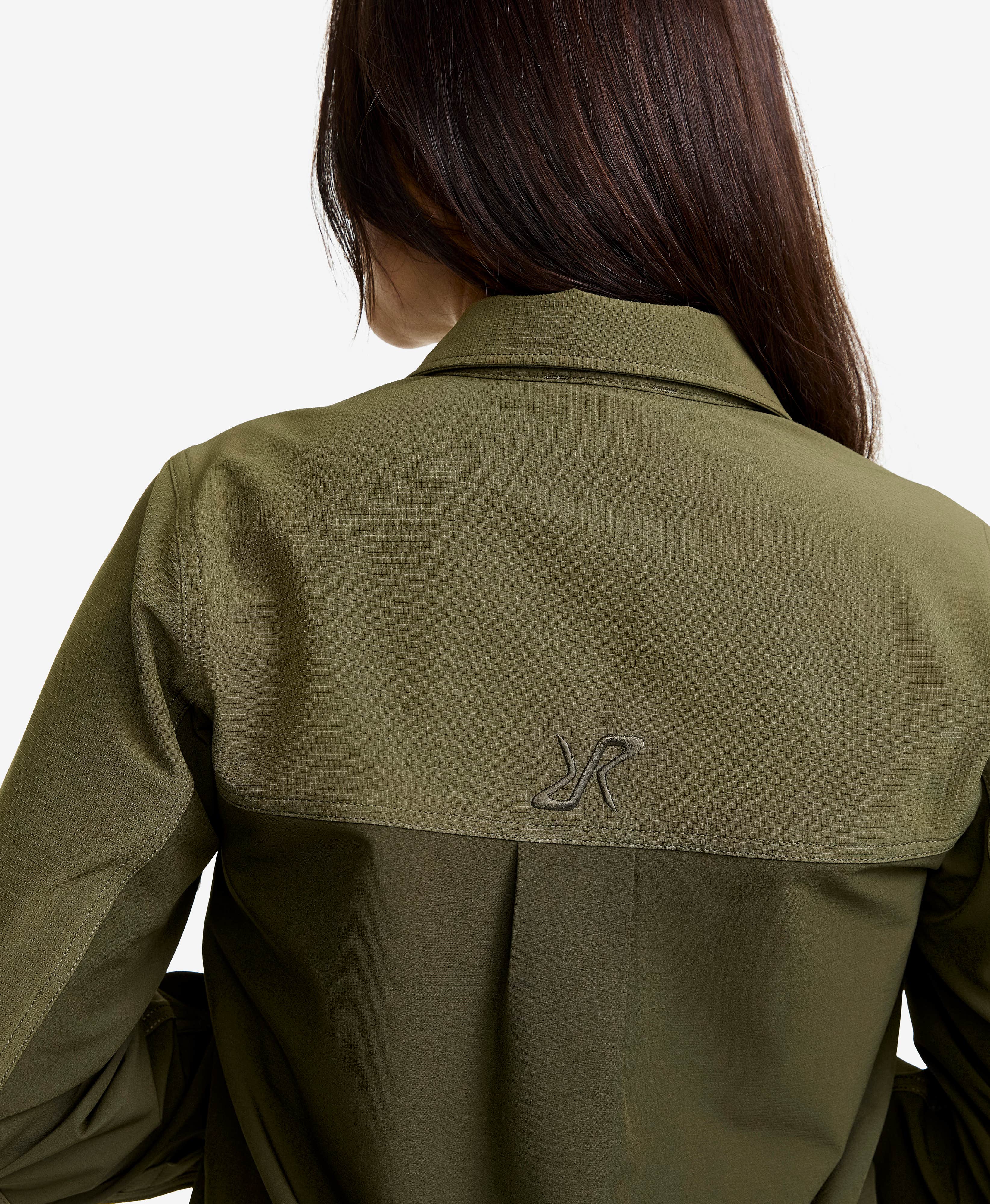 Ridge Half-zip Stretch Shirt Women