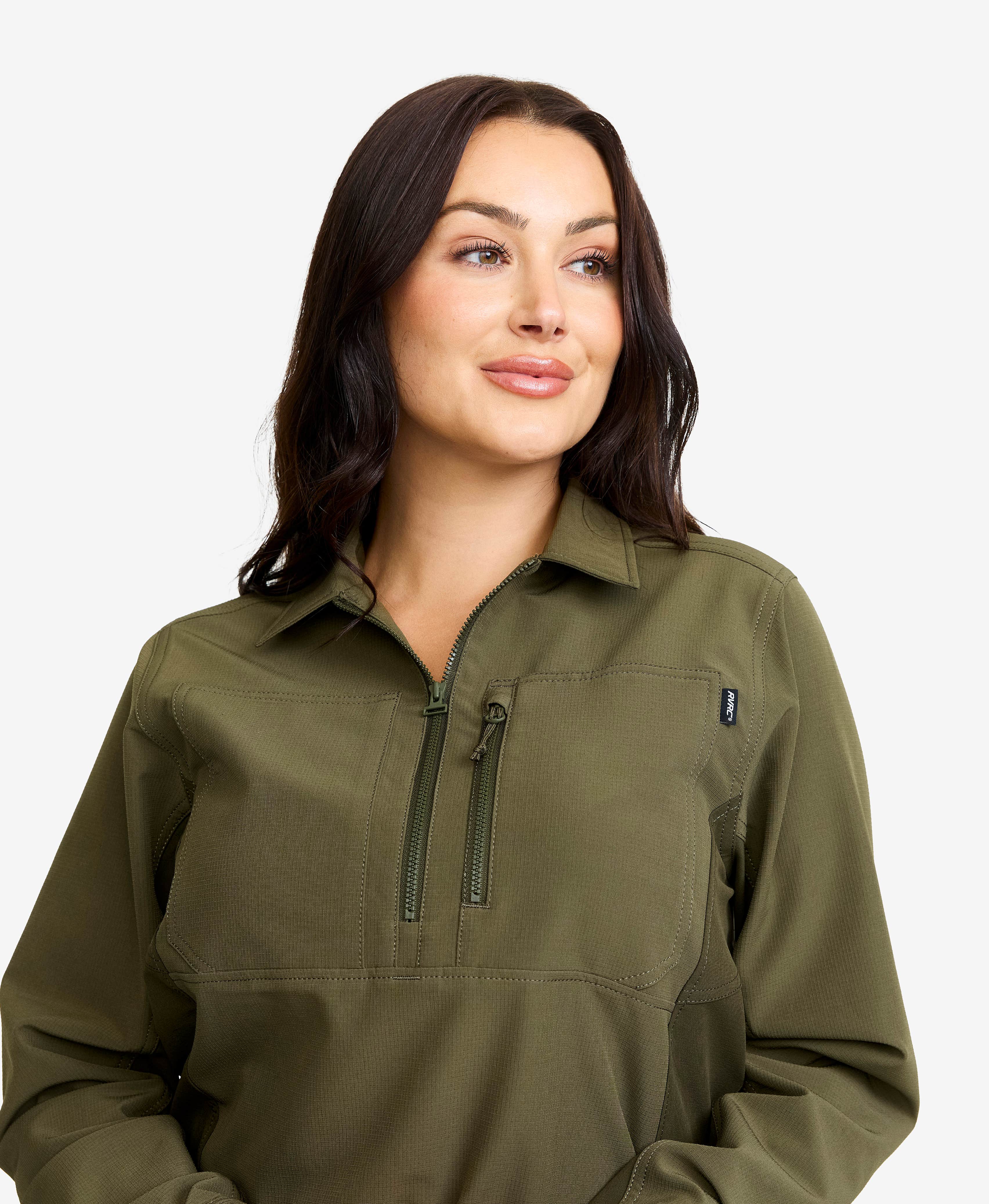 Ridge Half-zip Stretch Shirt Women