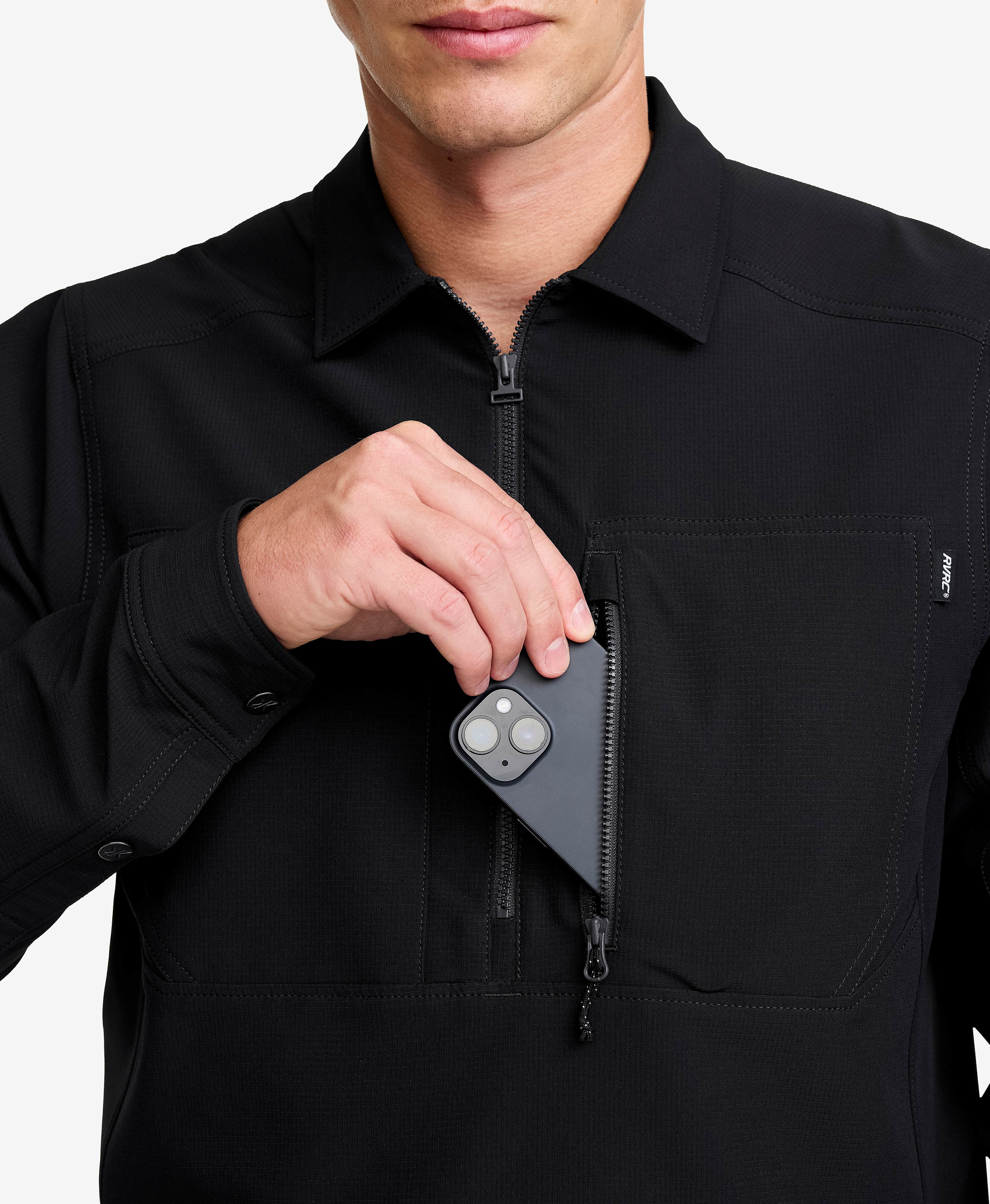 Ridge Half-zip Stretch Shirt Men