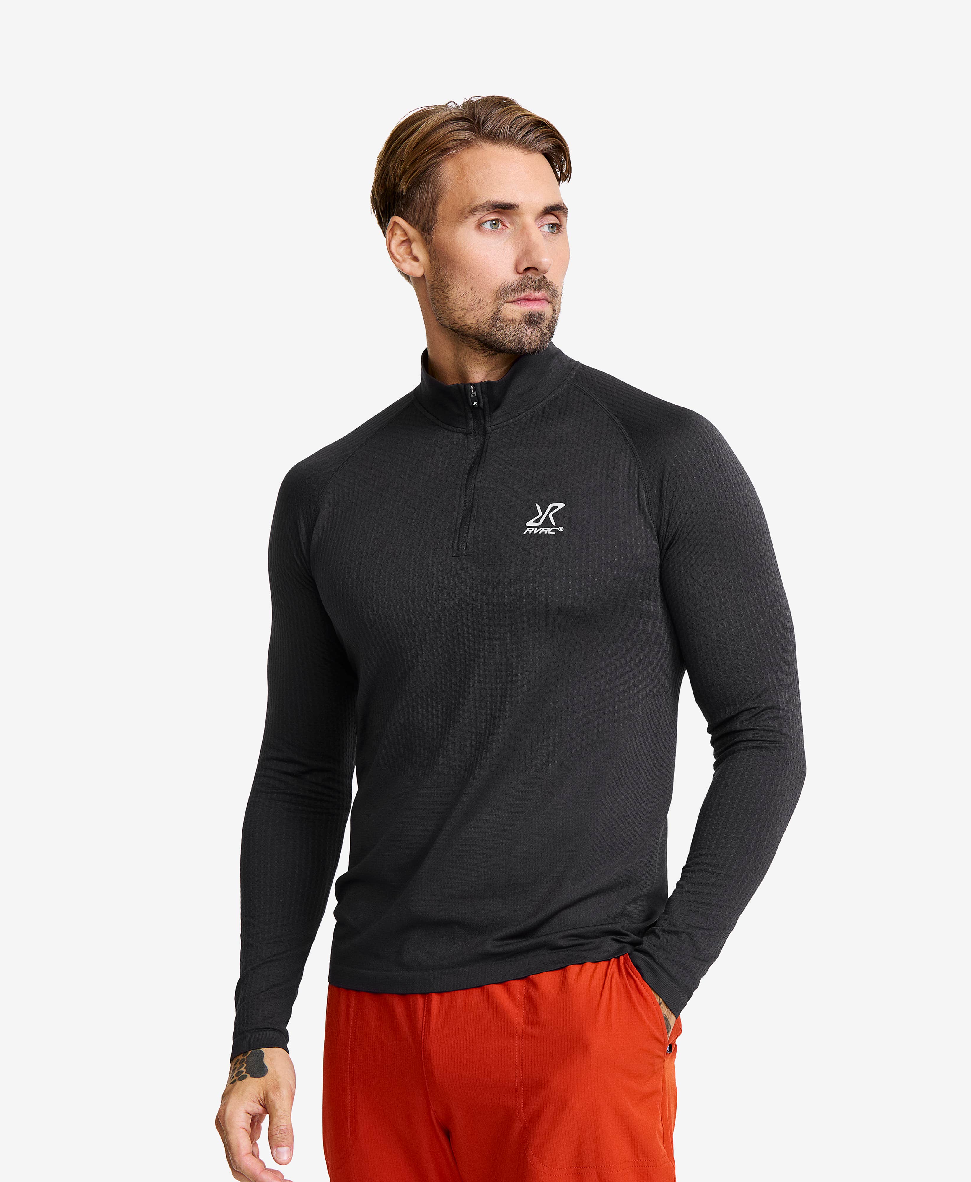 Focus Half-zip Seamless Top Men