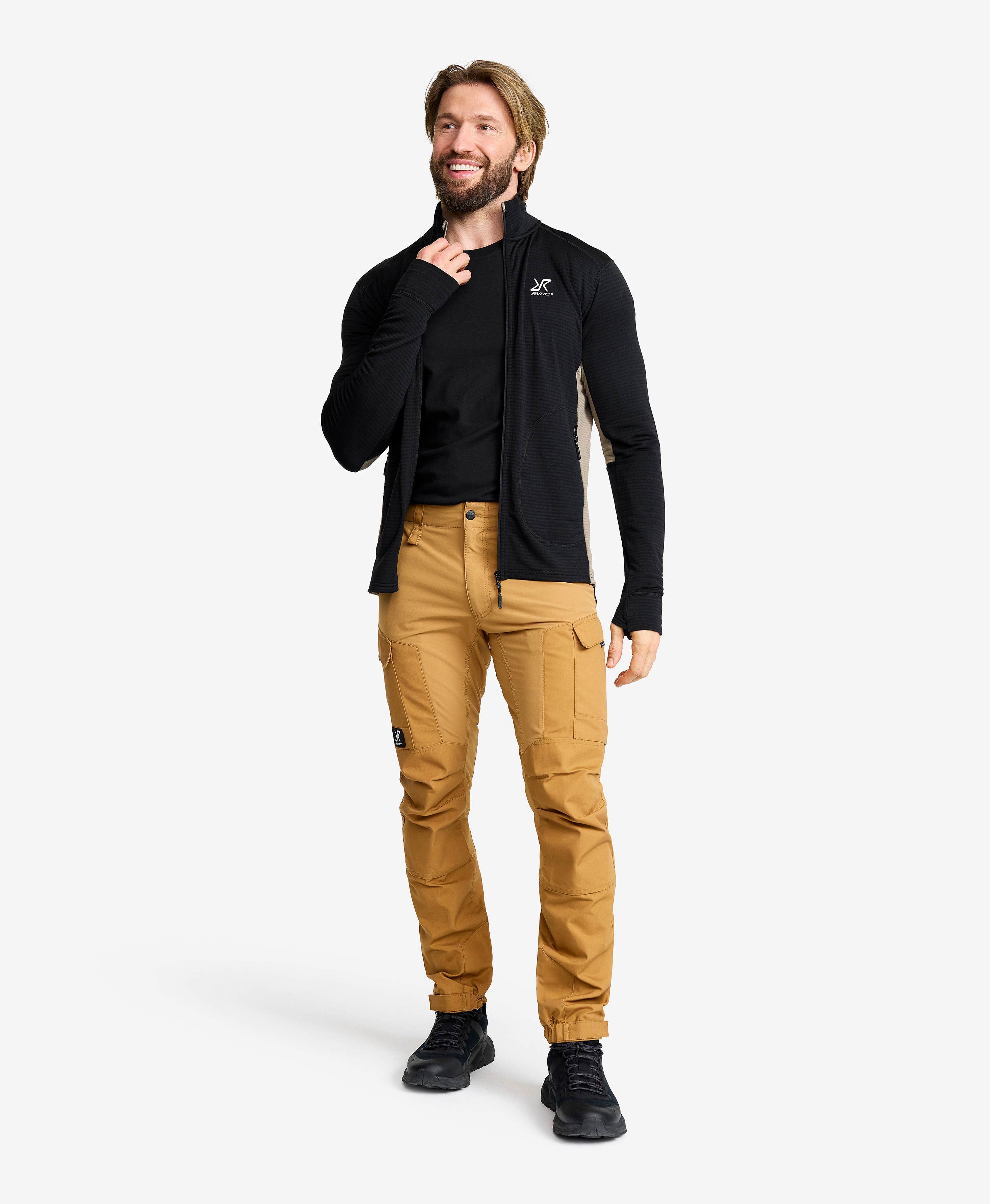 Waffle Full-zip Fleece Men