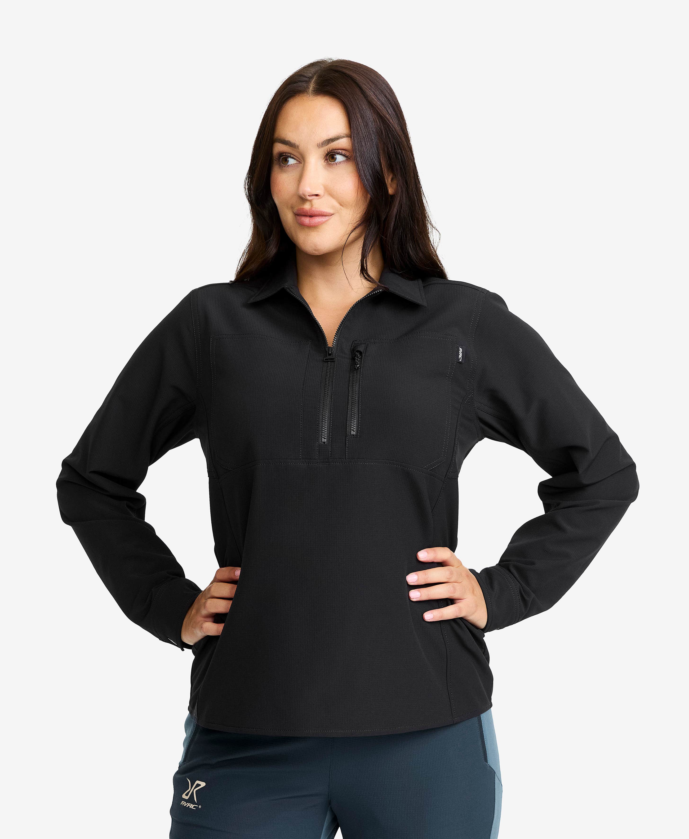 Ridge Half-zip Stretch Shirt Women