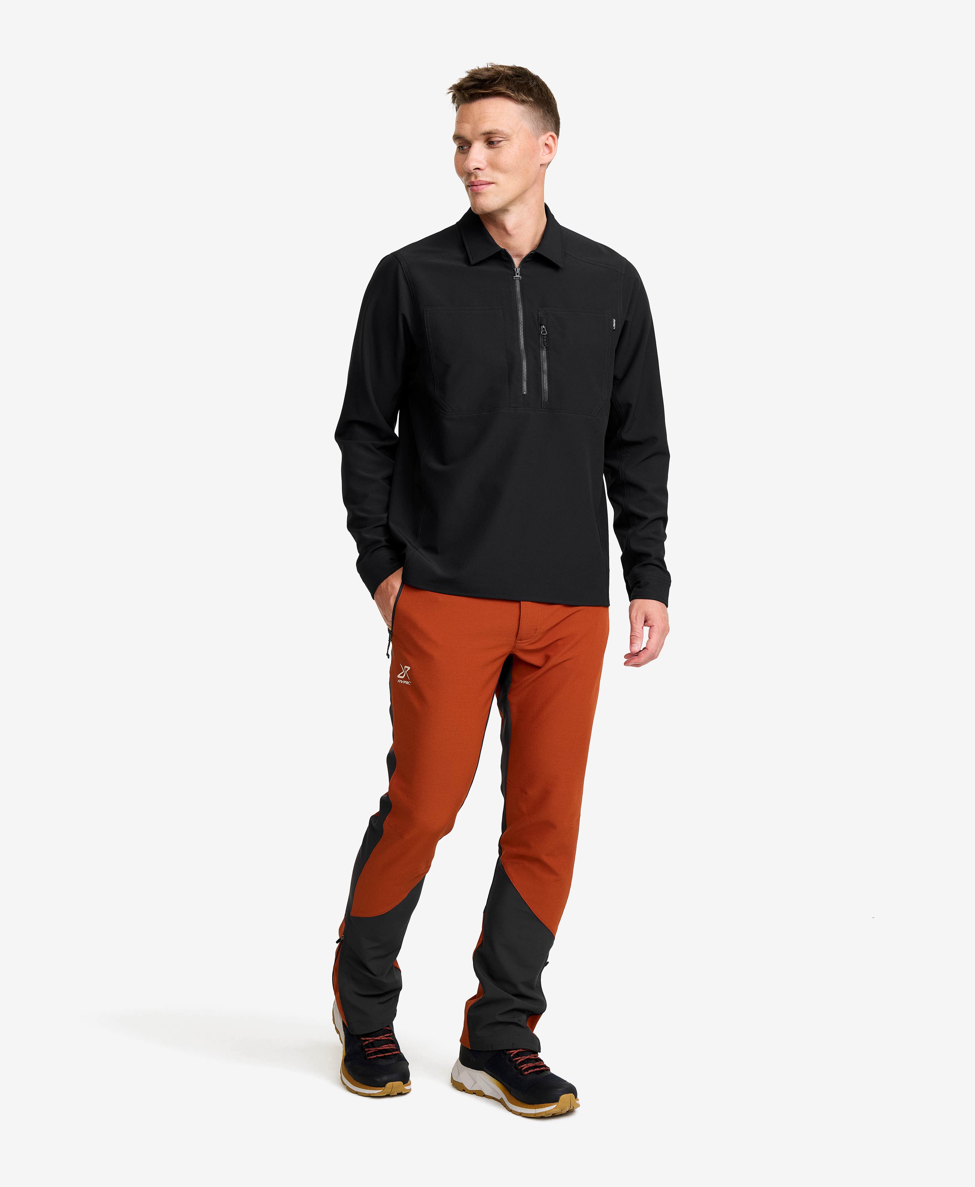 Ridge Half-zip Stretch Shirt Men