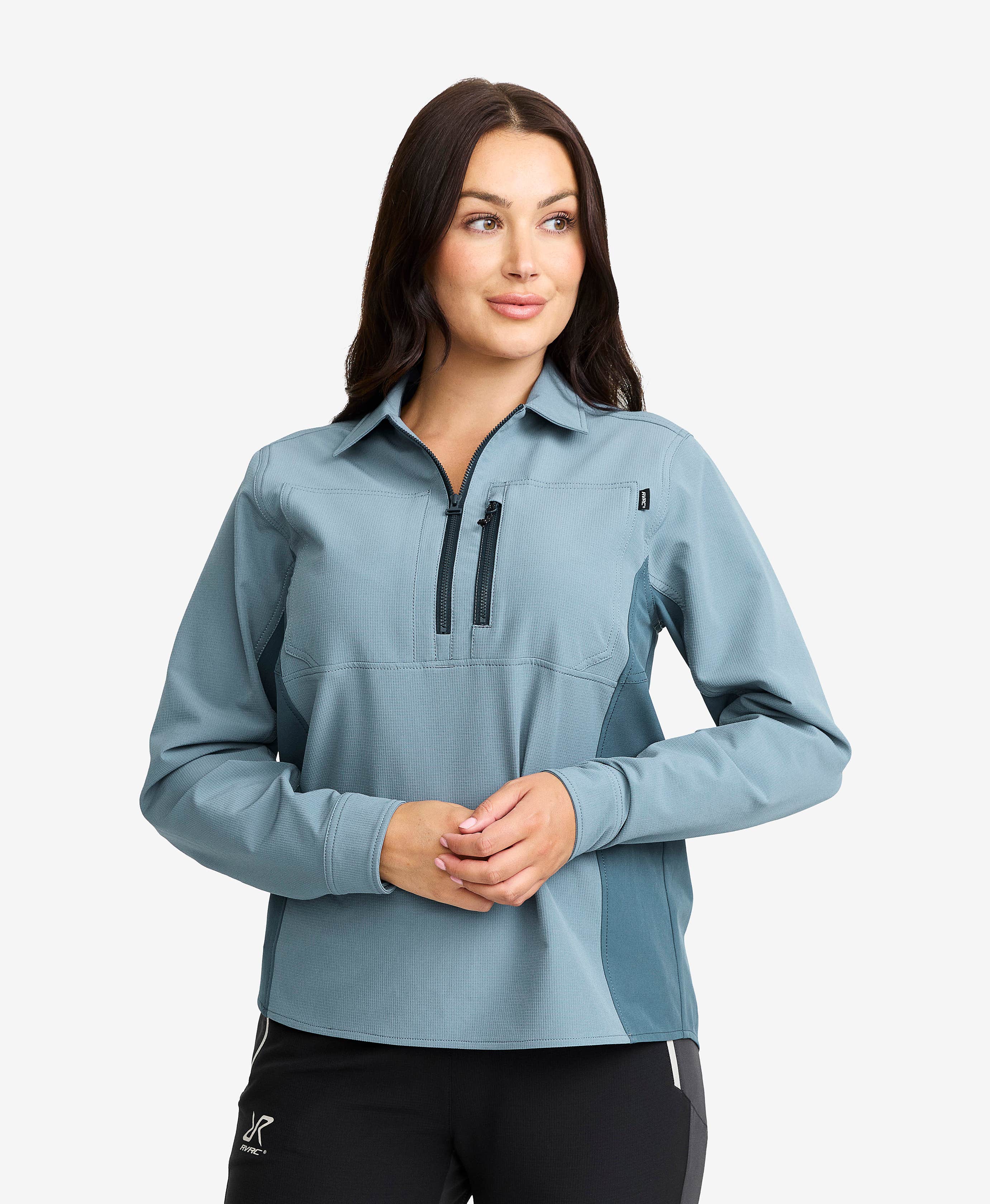 Ridge Half-zip Stretch Shirt Women