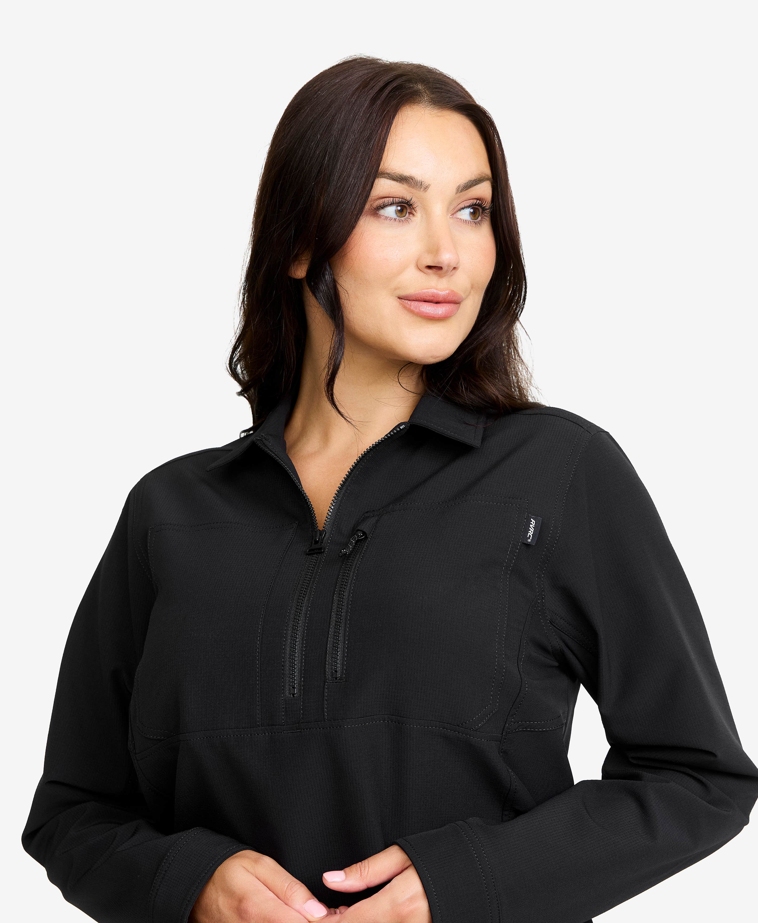 Ridge Half-zip Stretch Shirt Women
