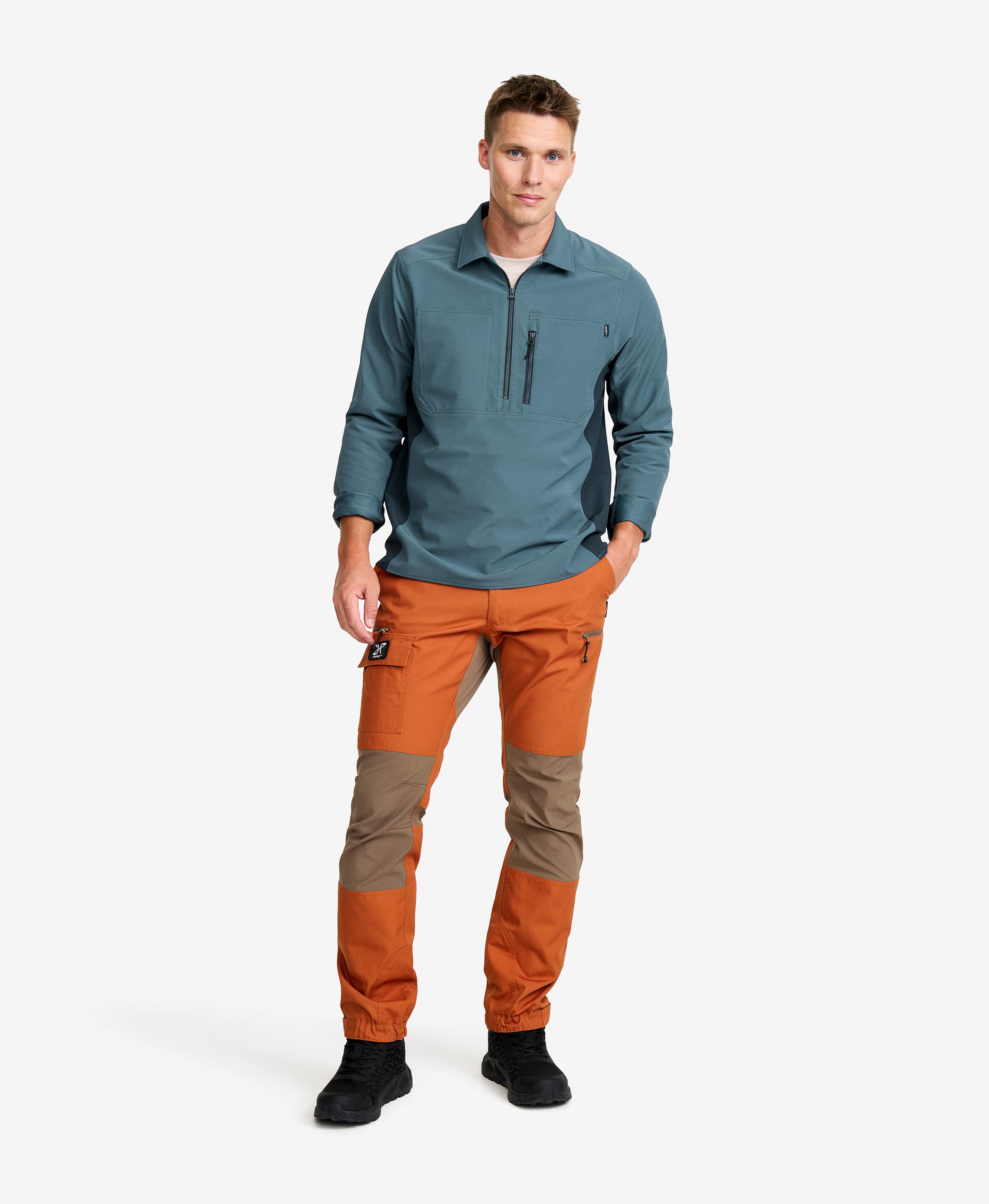 Ridge Half-zip Stretch Shirt Men