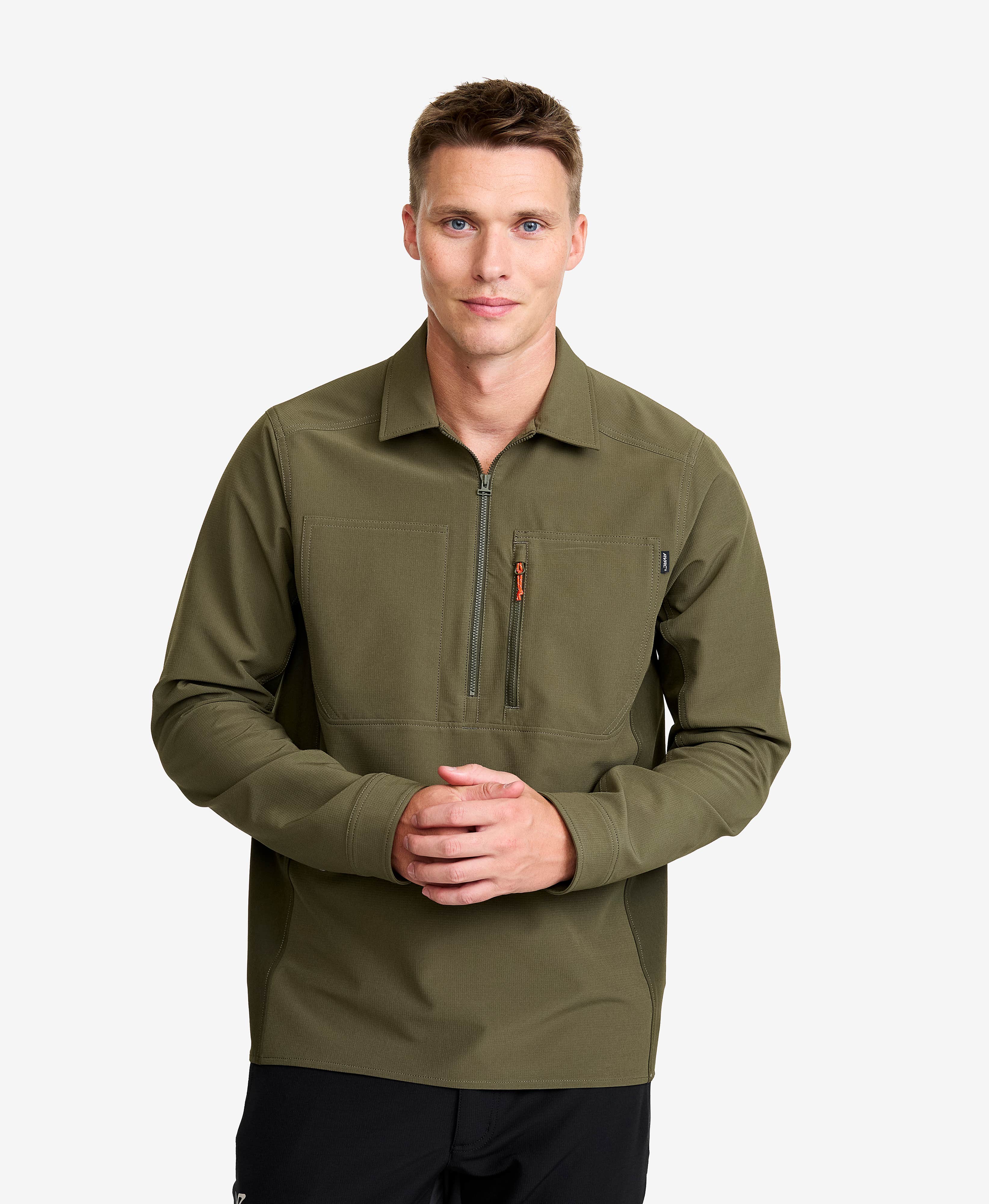 Ridge Half-zip Stretch Shirt Men