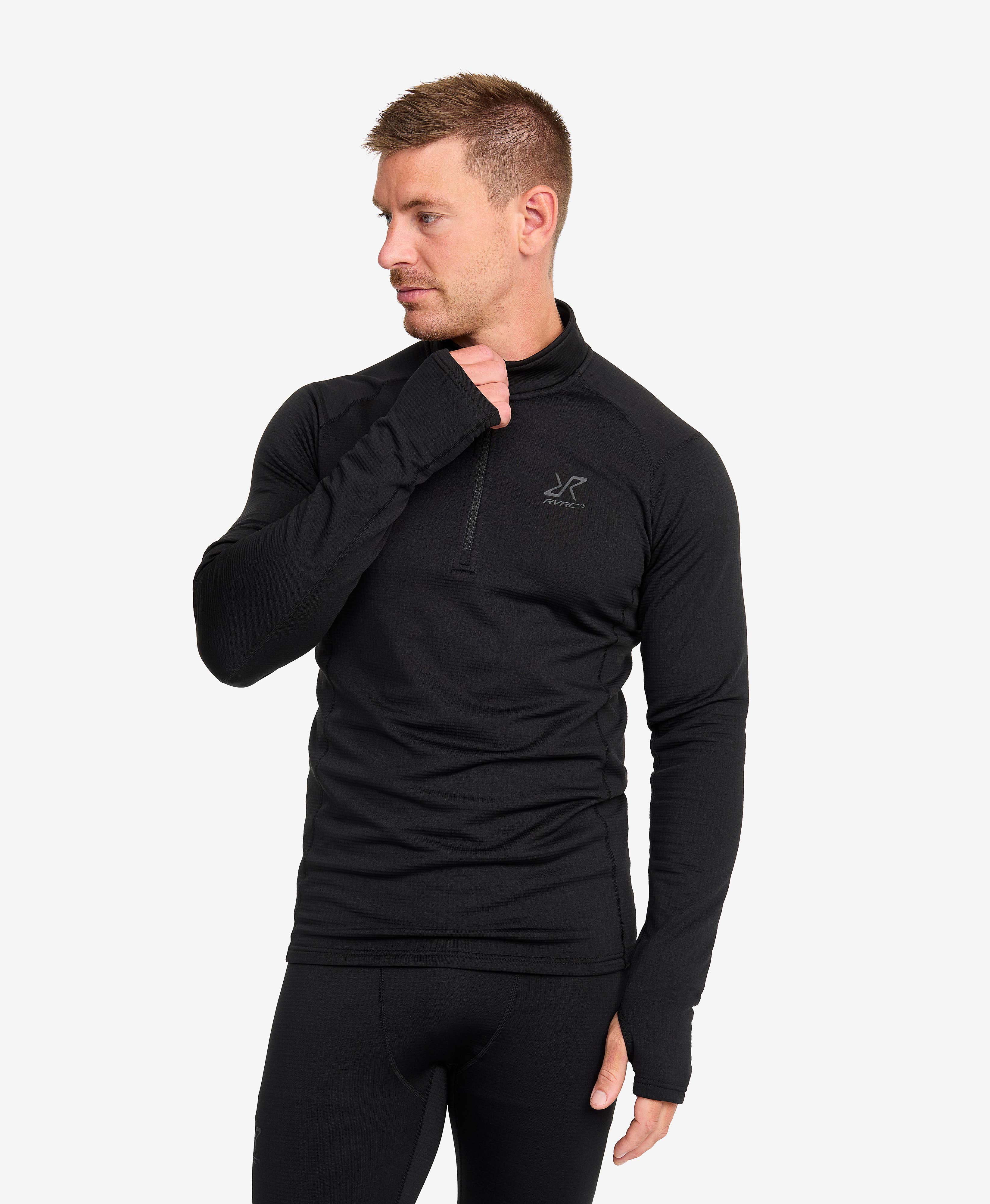 Waffle Half-zip Baselayer Top Men