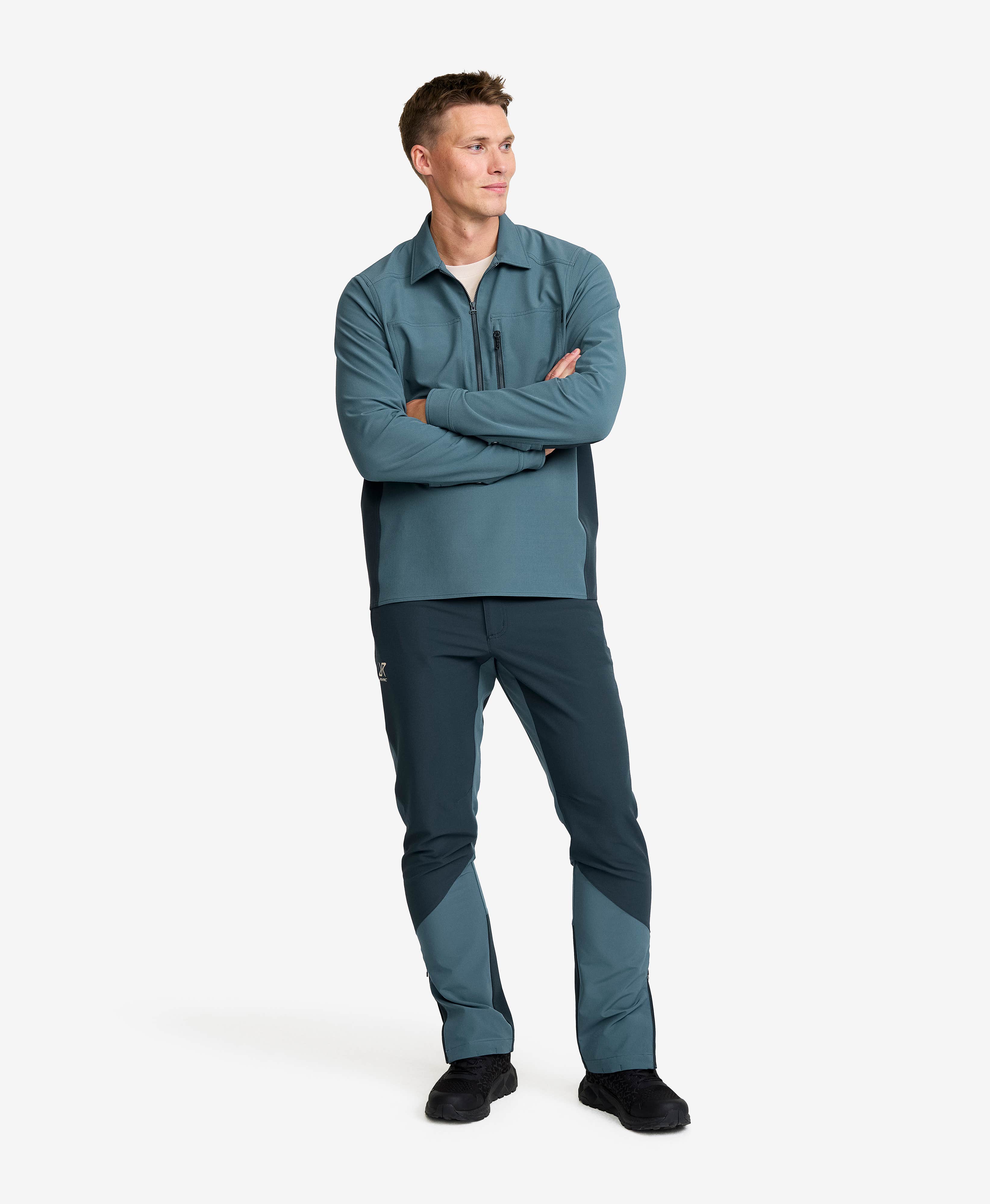 Ridge Half-zip Stretch Shirt Men