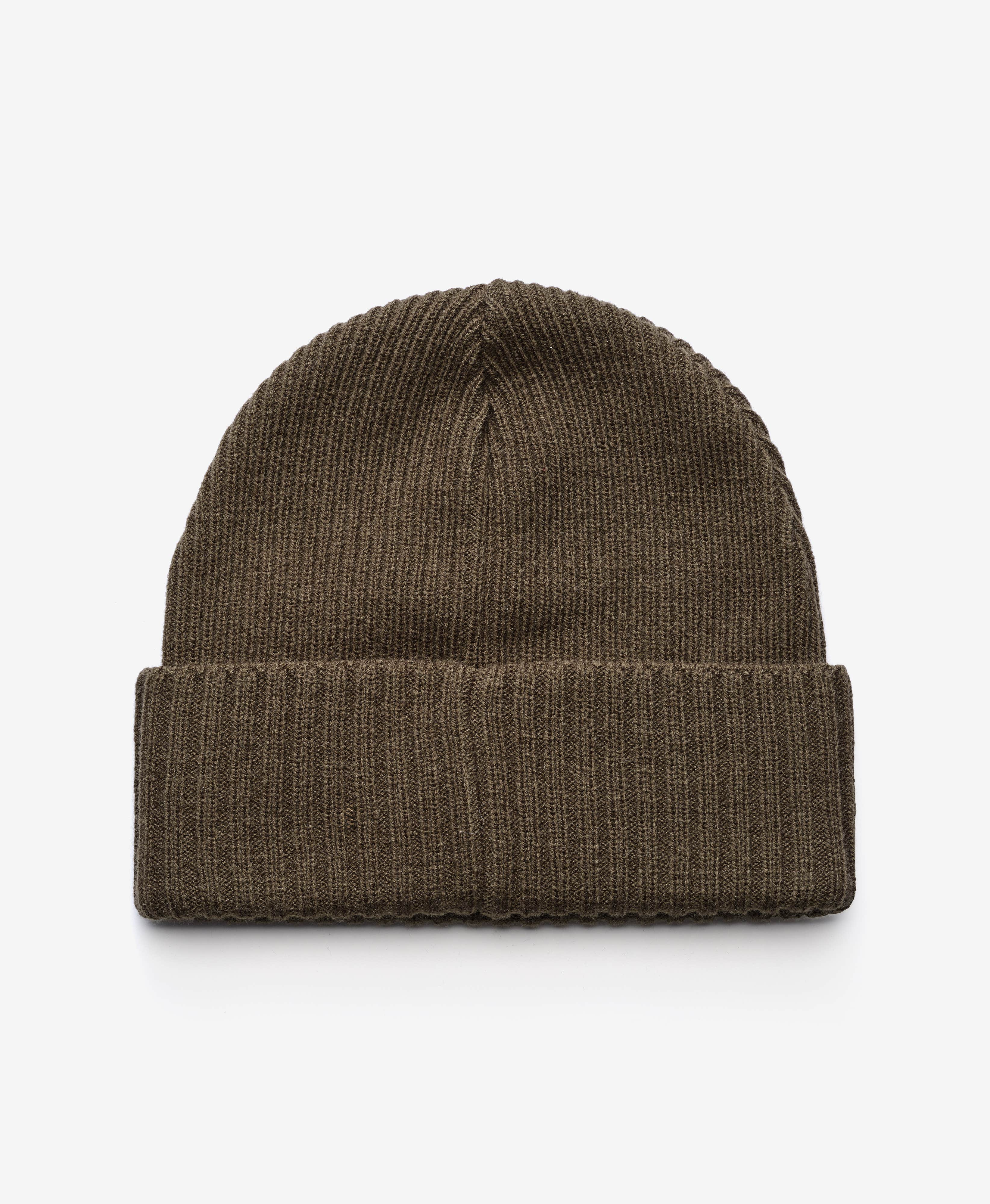 Ribbed Patch Beanie Unisex