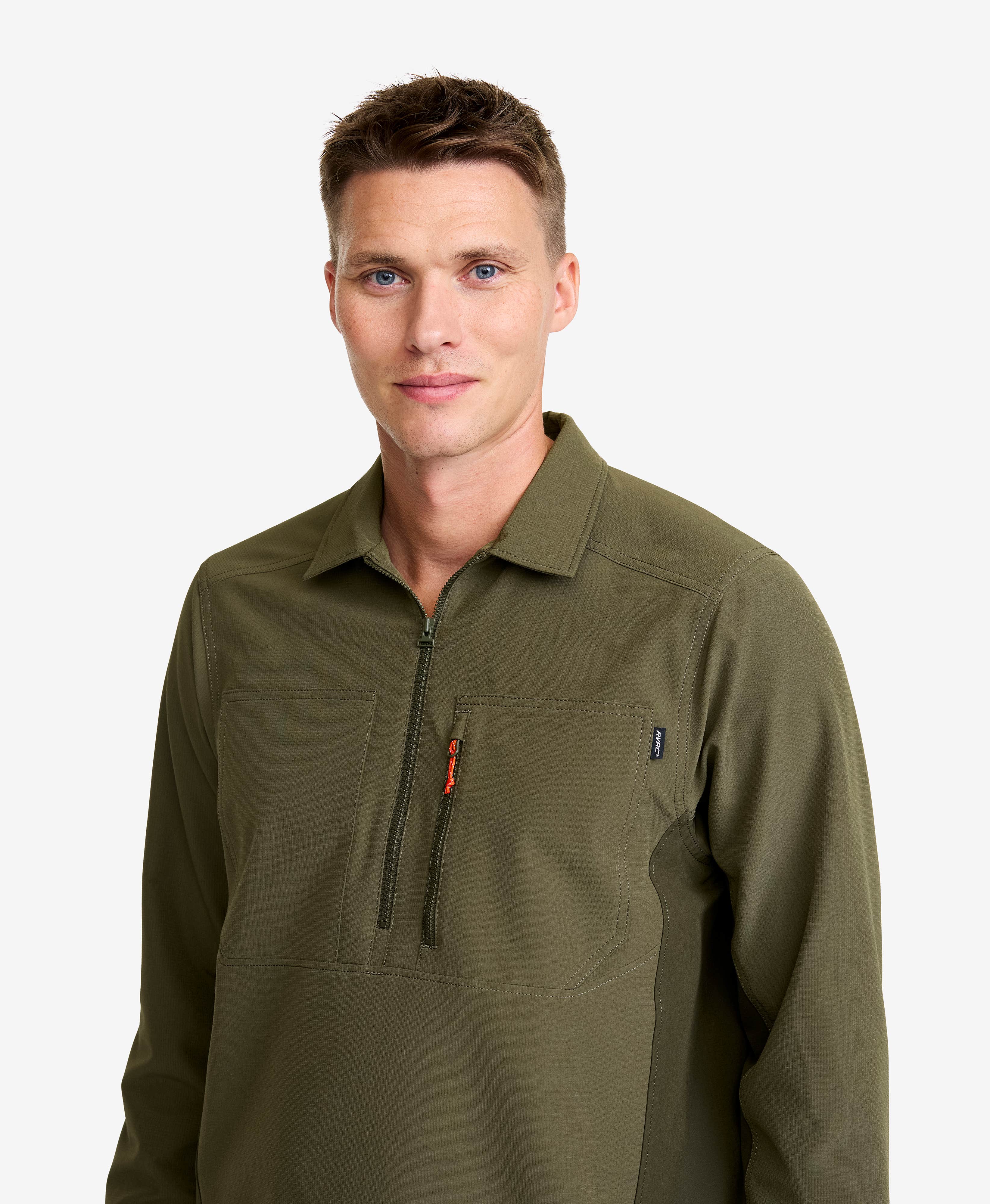 Ridge Half-zip Stretch Shirt Men