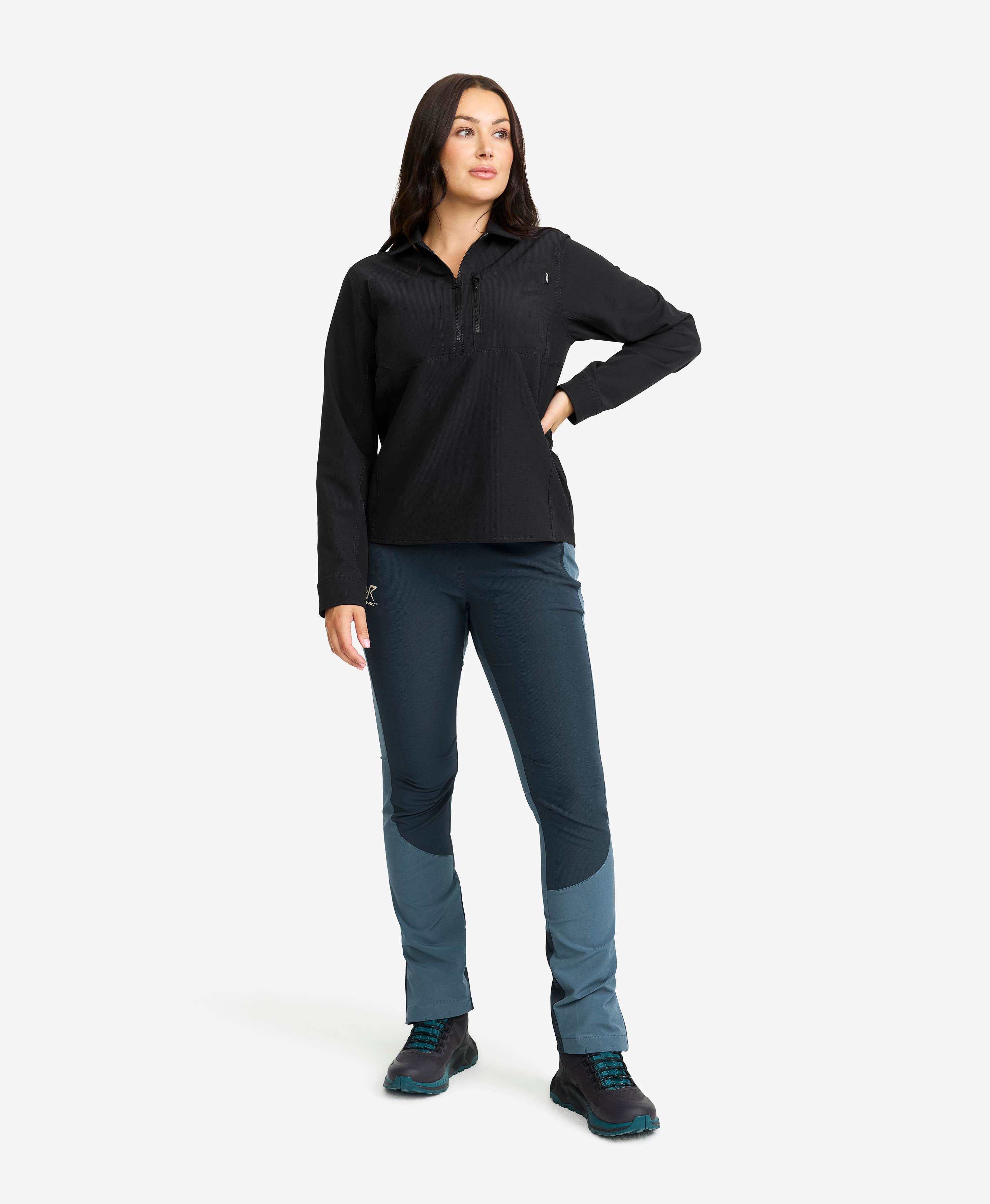 Ridge Half-zip Stretch Shirt Women