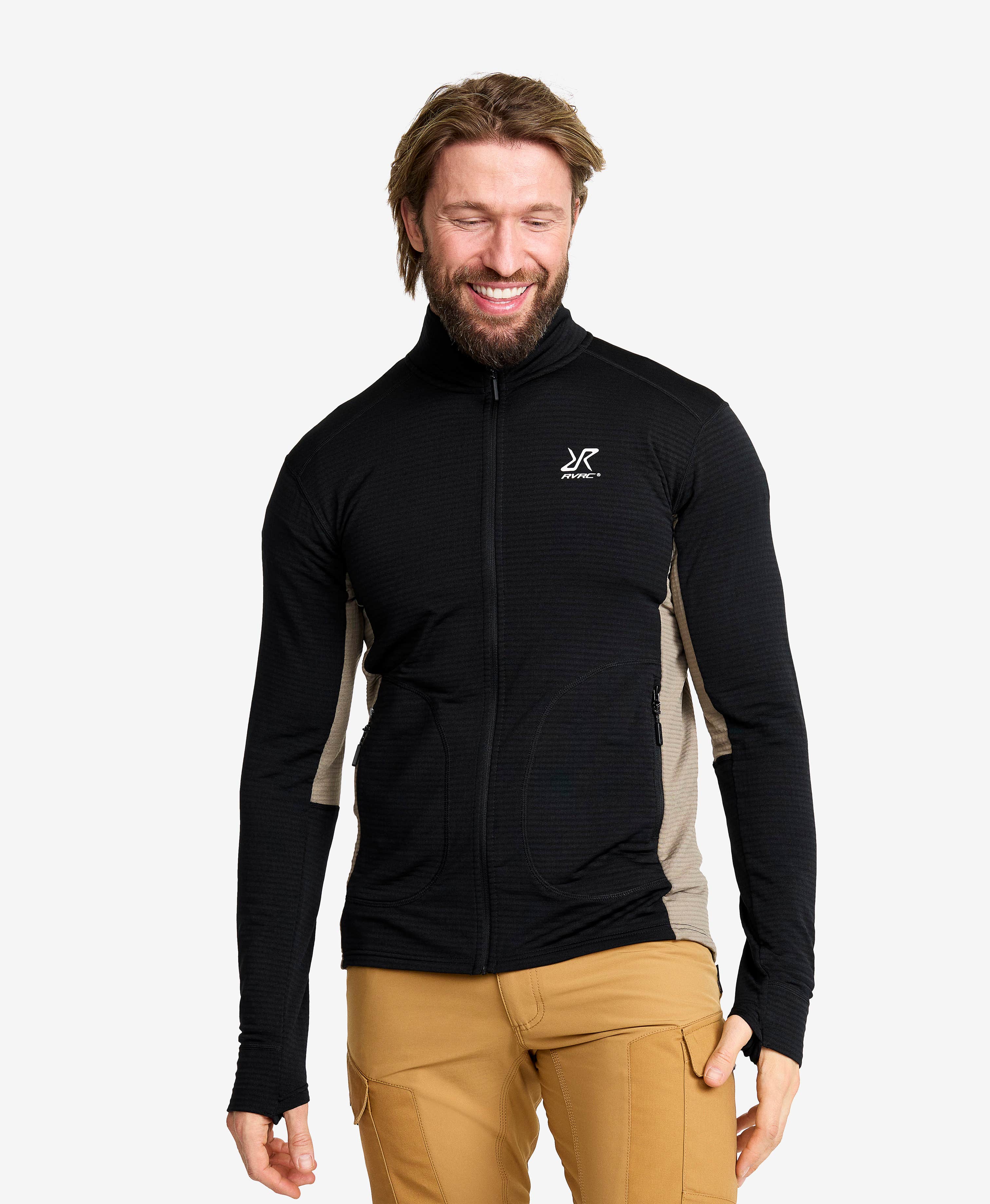 Waffle Full-zip Fleece Men