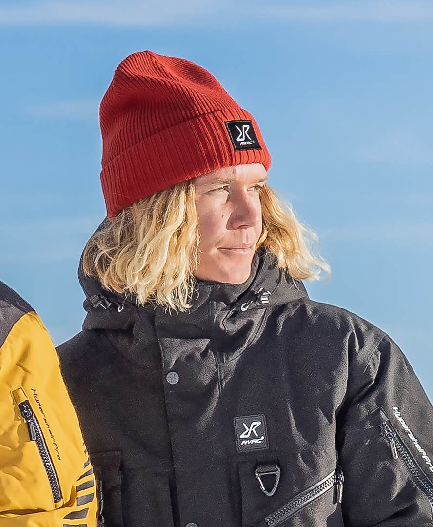 Ribbed Patch Beanie Unisex