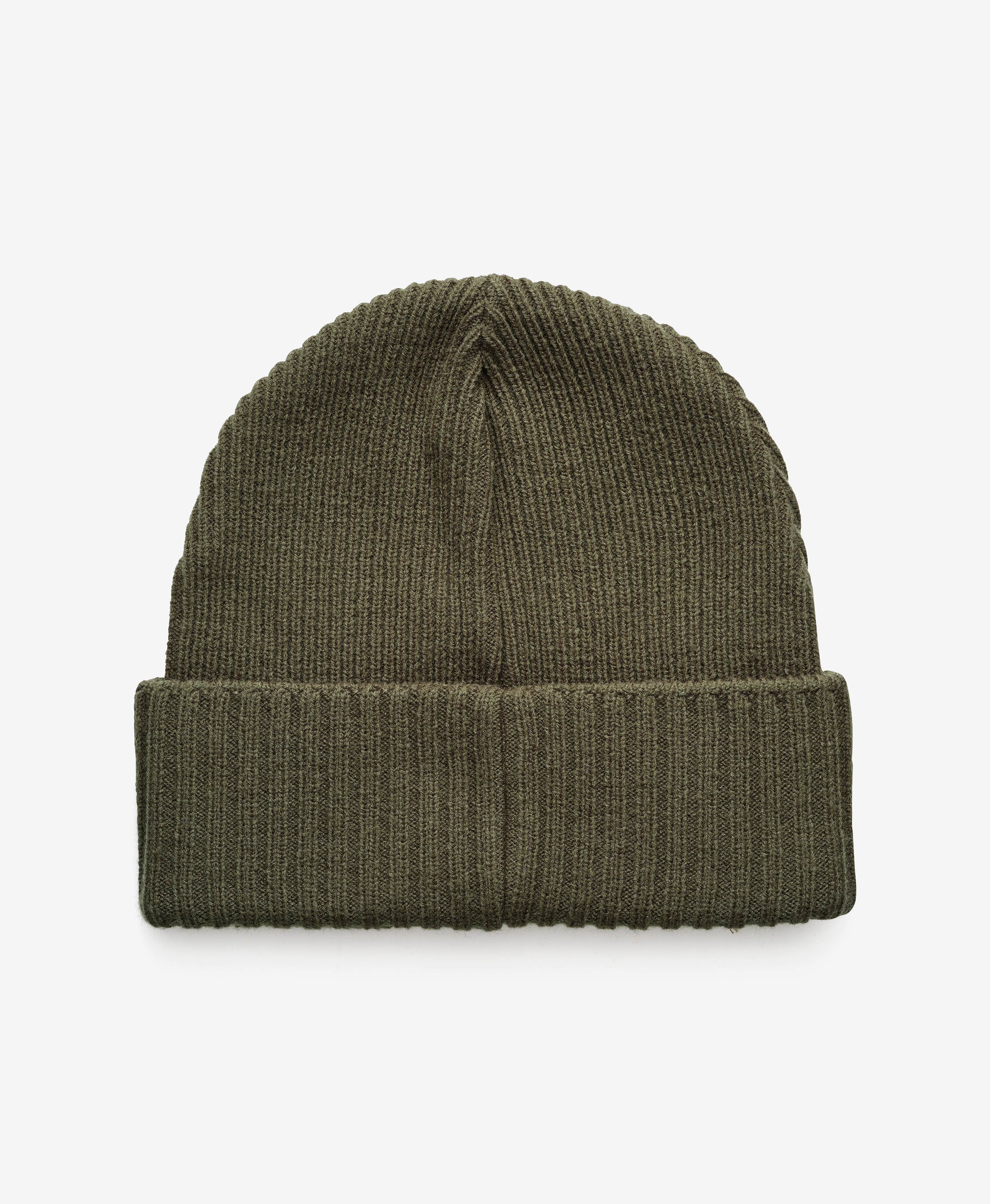 Ribbed Patch Beanie Unisex