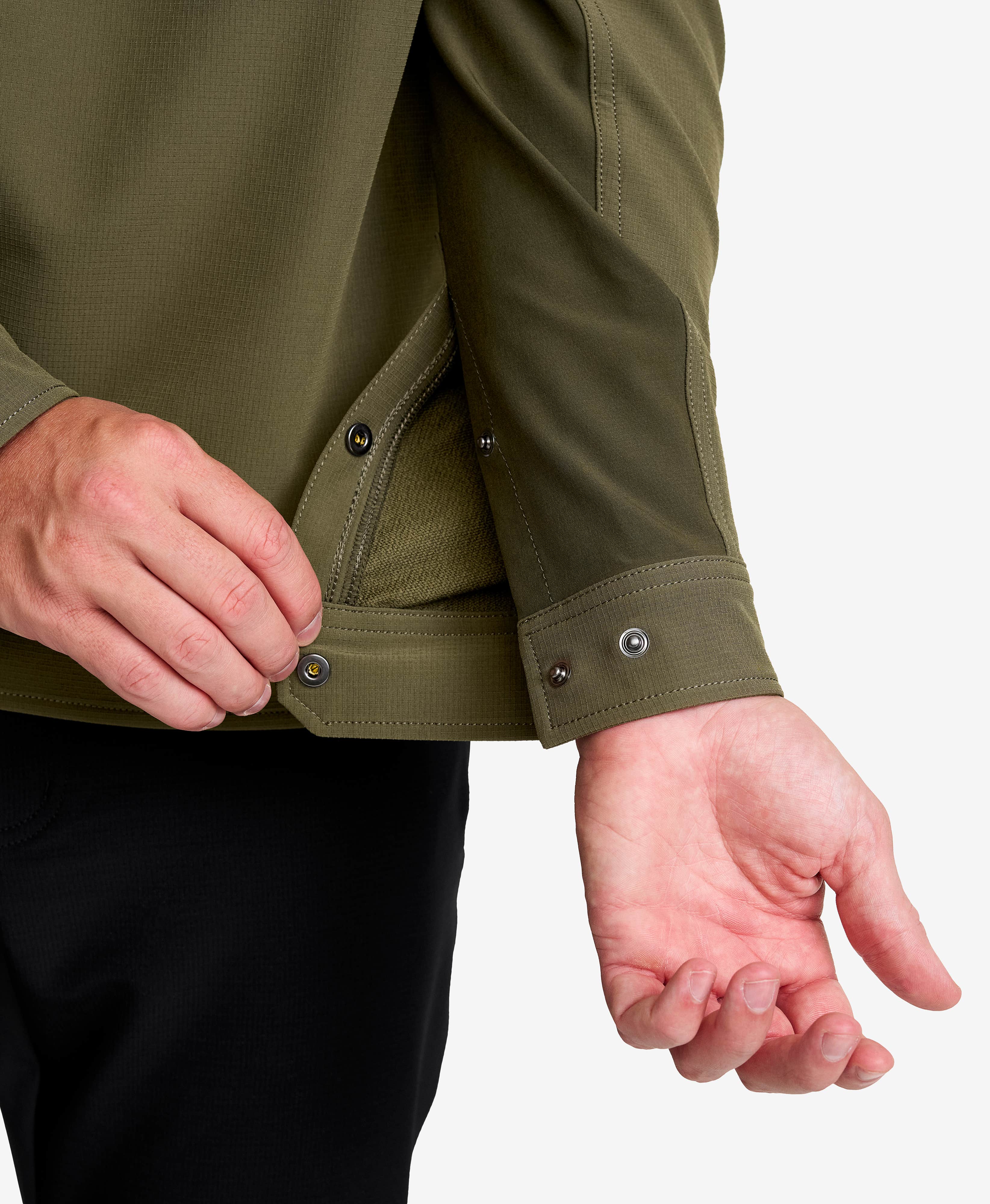 Ridge Half-zip Stretch Shirt Men