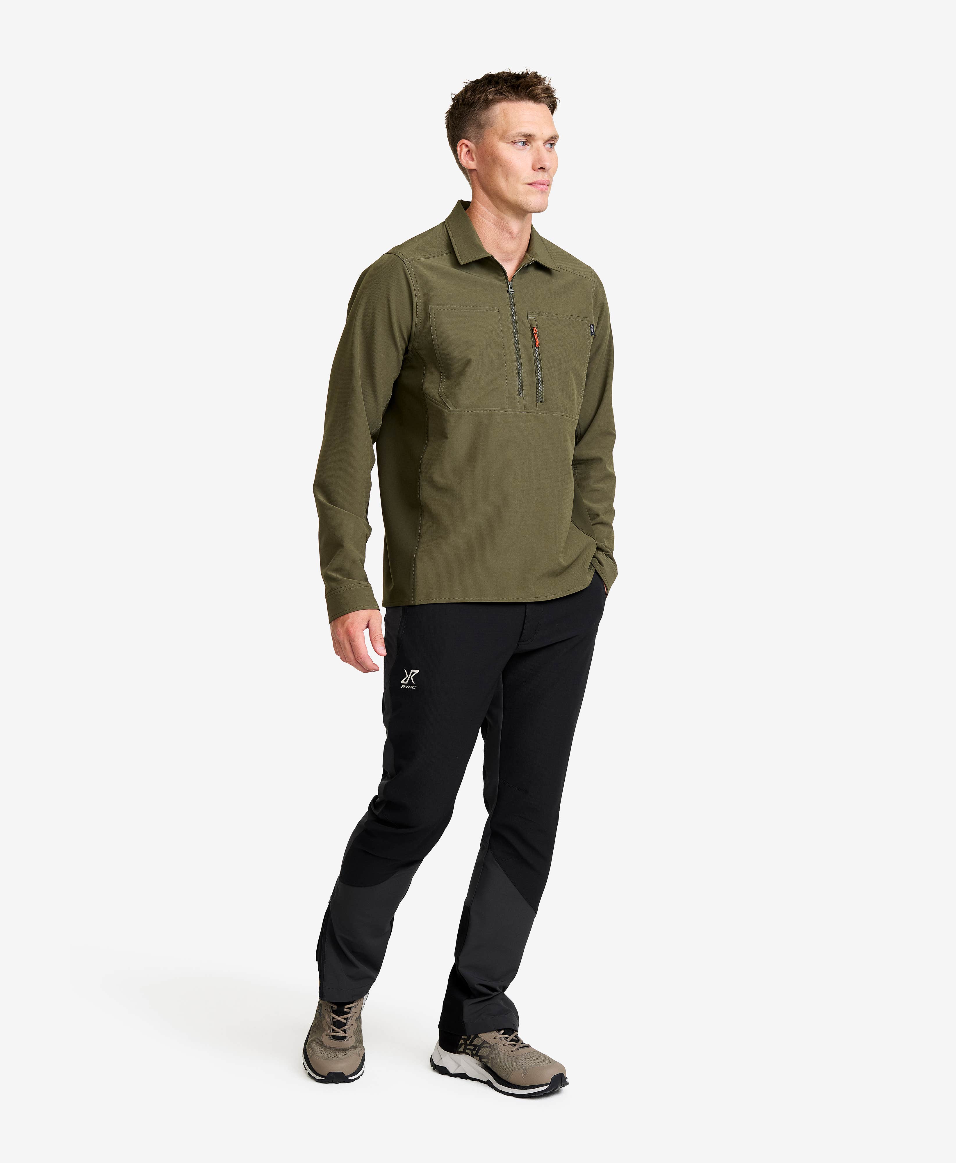 Ridge Half-zip Stretch Shirt Men