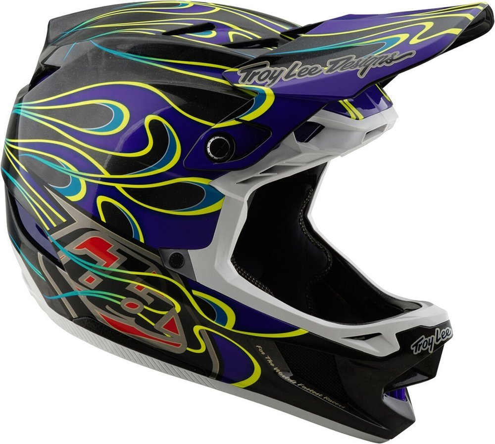 Troy Lee Designs D4 Torched Carbon Downhill Helm